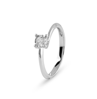 Ring Bliss Woman in White Gold Diamante 0.10 Ct 20106617 - 20106617